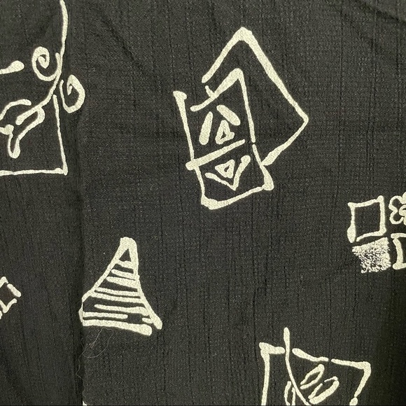 Vintage Notations Motif Prints Short Sleeves Dress - Picture 4 of 6